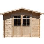 Habitat et Jardin Abri de jardin bois 9.4 m²  Lys  - 320 x 298 x 225 cm - 28 mm