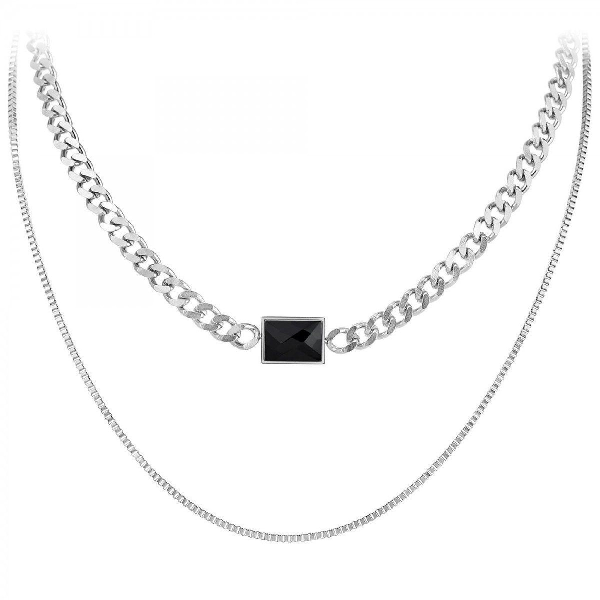 SC CRYSTAL Collier par SC Crystal en acier inoxydable