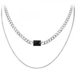 SC CRYSTAL Collier par SC Crystal en acier inoxydable