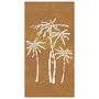 Voir la diapositive 4 : VIDAXL Decoration murale jardin 105x55 cm acier corten design palmier