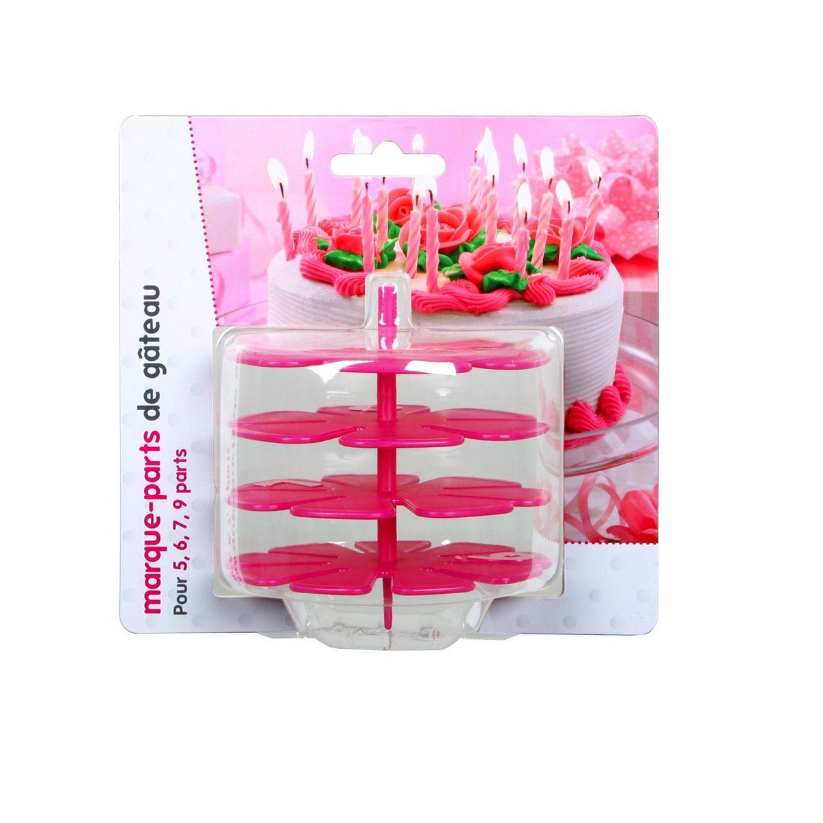 Chevalier Diffusion 4 Marque-parts de gâteaux