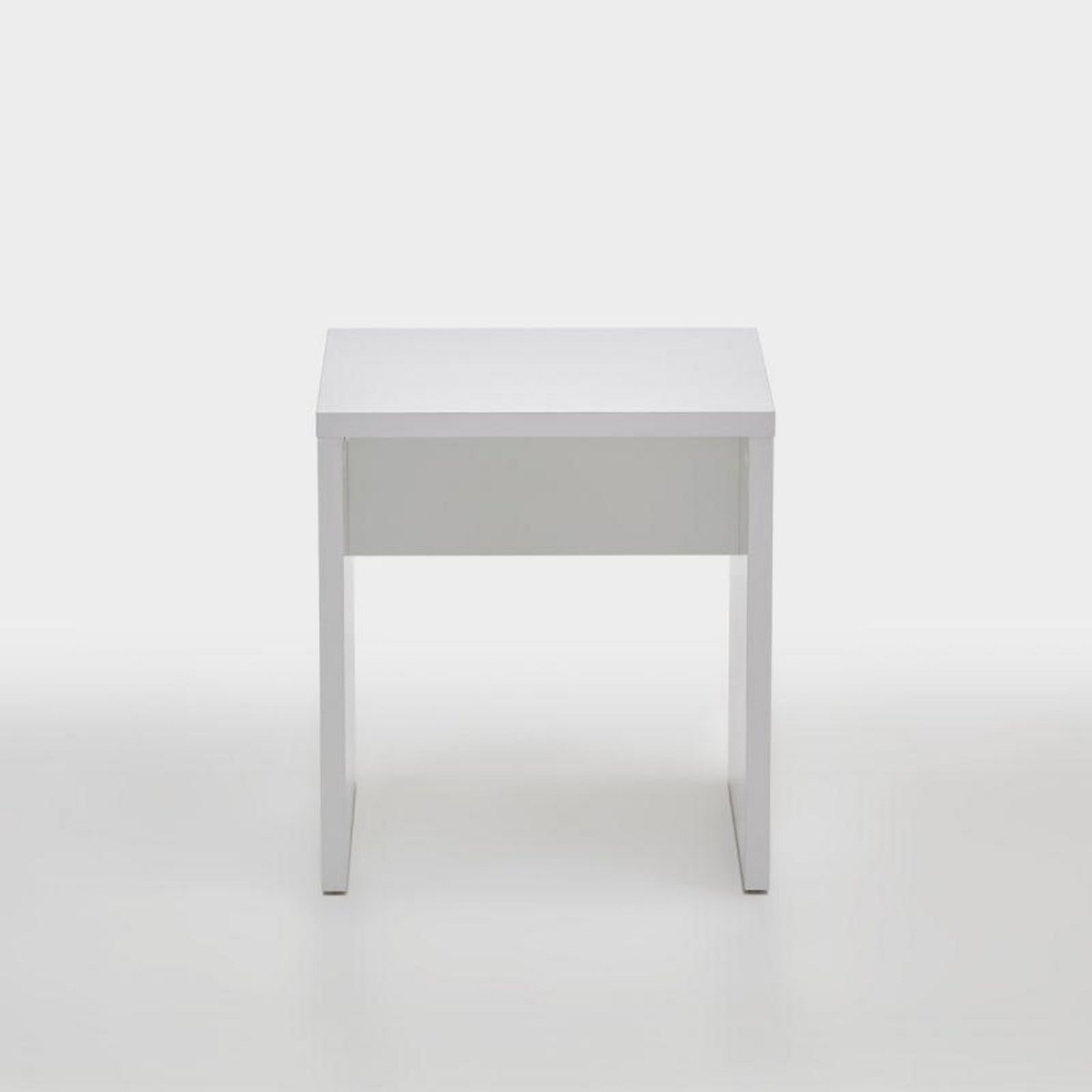 Paris Prix Tabouret Design  Noble  44cm Blanc Brillant