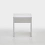 Voir la diapositive 3 : Paris Prix Tabouret Design  Noble  44cm Blanc Brillant