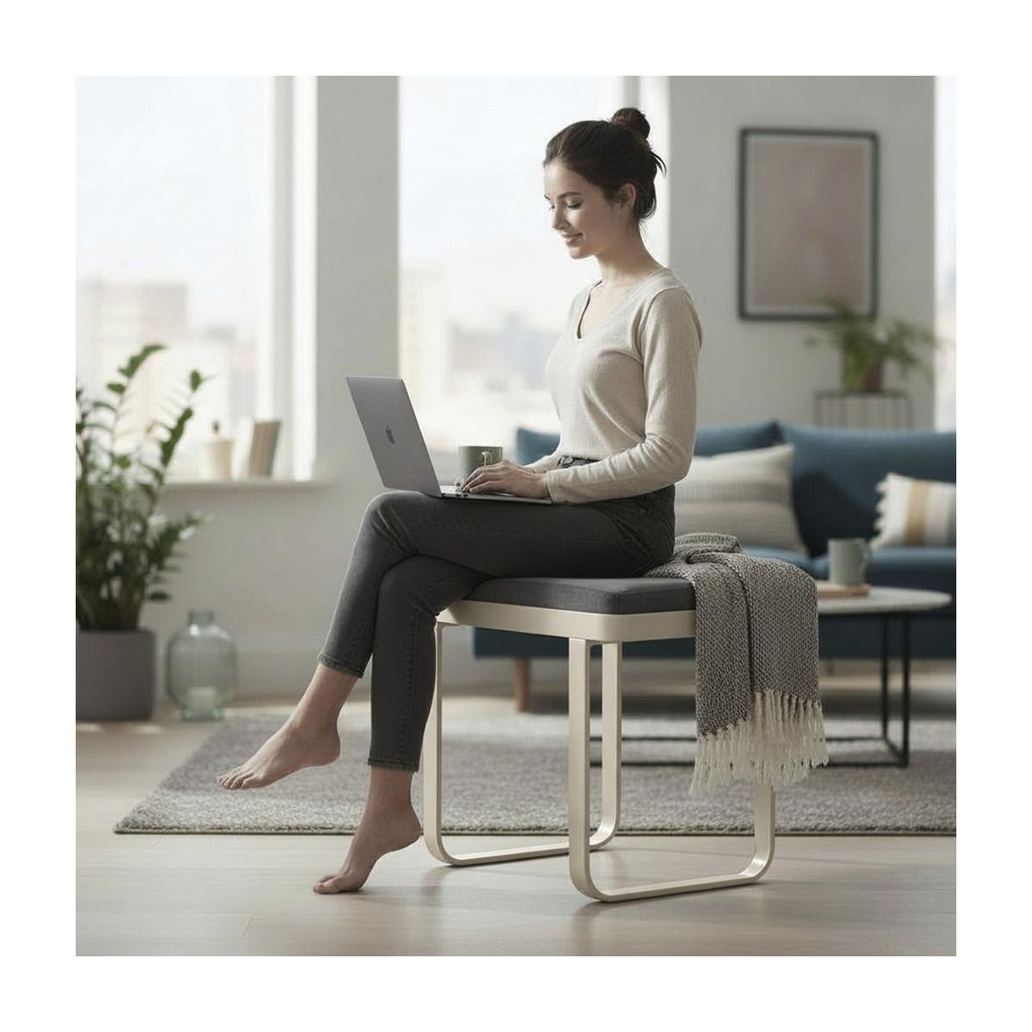 Voir la diapositive 4 : Paris Prix Banc design 1 place  dario  56cm anthracite