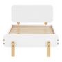 Voir la diapositive 4 : HomeStyle4U Lit junior 90x200 blanc Sommier