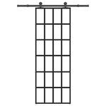 VIDAXL Porte coulissante avec kit de quincaillerie 76x205 cm Verre ESG