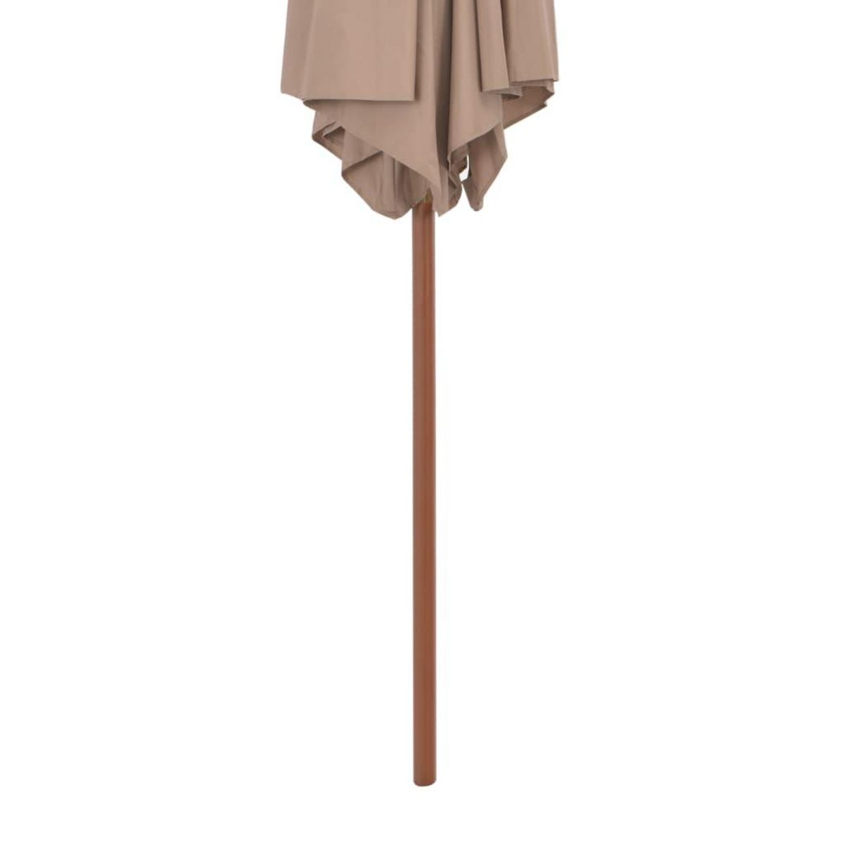 VIDAXL Parasol d'exterieur avec mat en bois 270 cm taupe