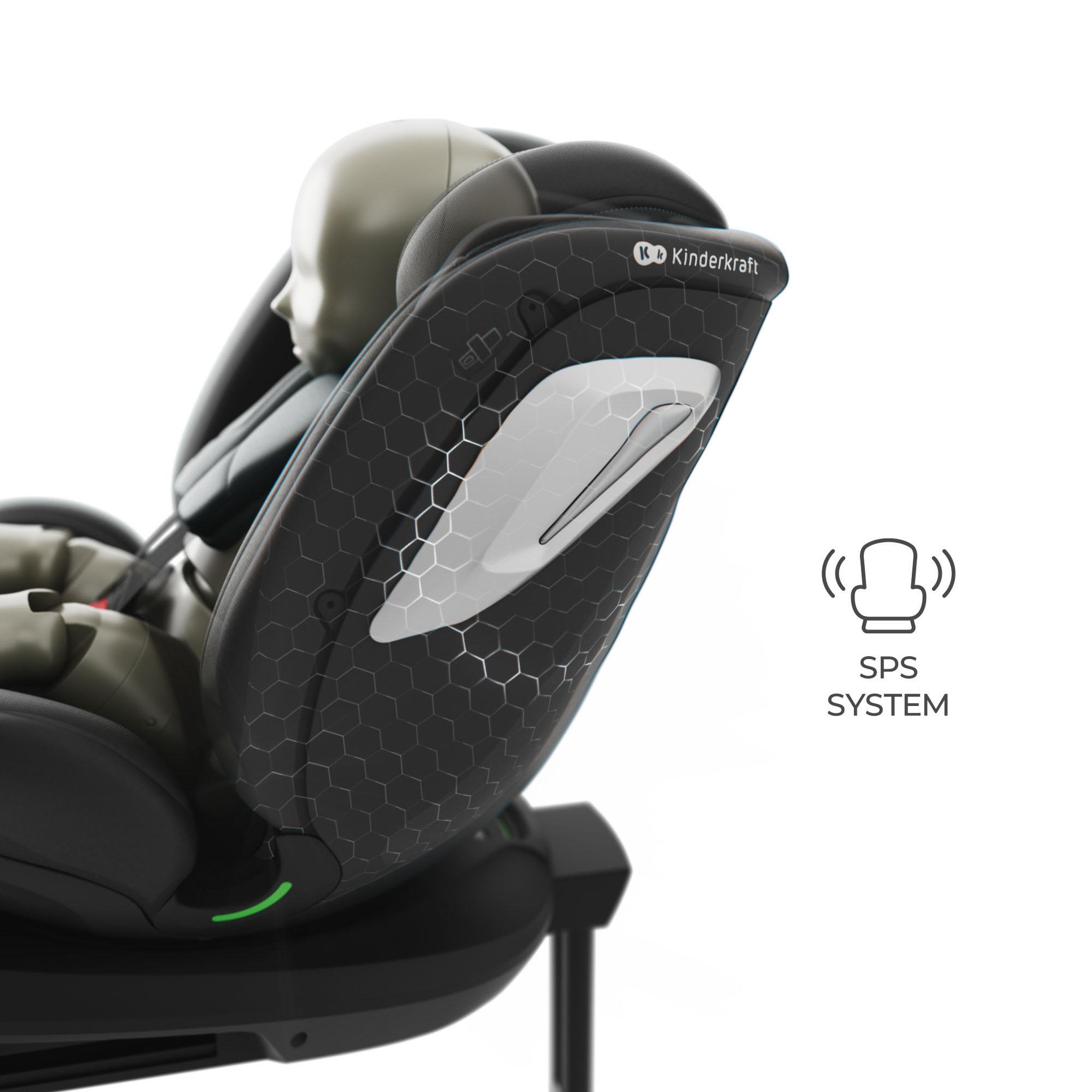 Voir la diapositive 5 : KINDERKRAFT Kinderkraft I-360 2 PLUS, siège auto 4 en 1, 40-150 cm, installation ISOFIX facile, 5 positions d'assise, de 0 à 36 kg, EASY SPIN 360° pour un chargement et un déchargement faciles, Noir