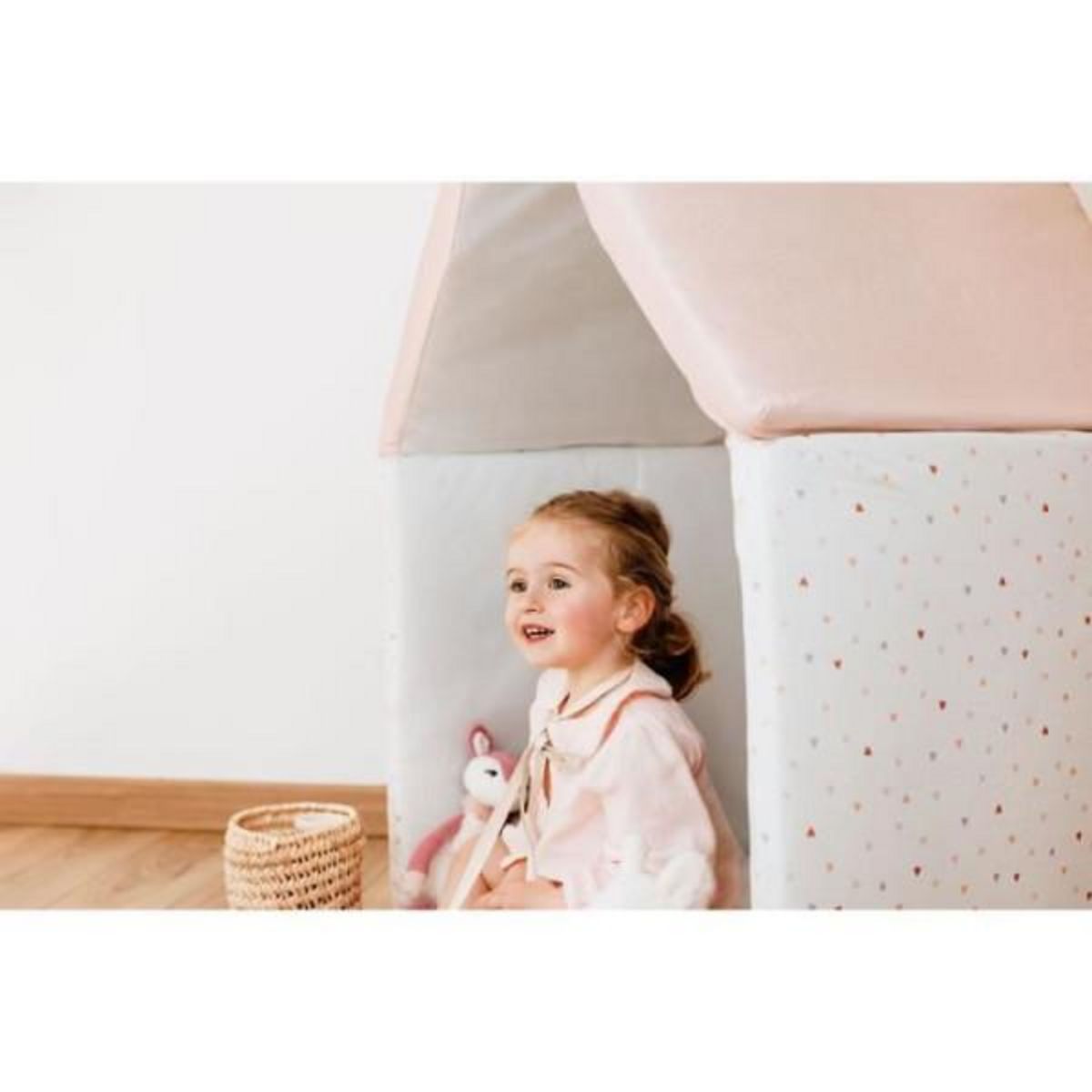 TINEO Maxi Tapis d'éveil Malin TINEO MON CoeUR 5en1 - Tapis évolutif multifonction - 120x180x5 cm