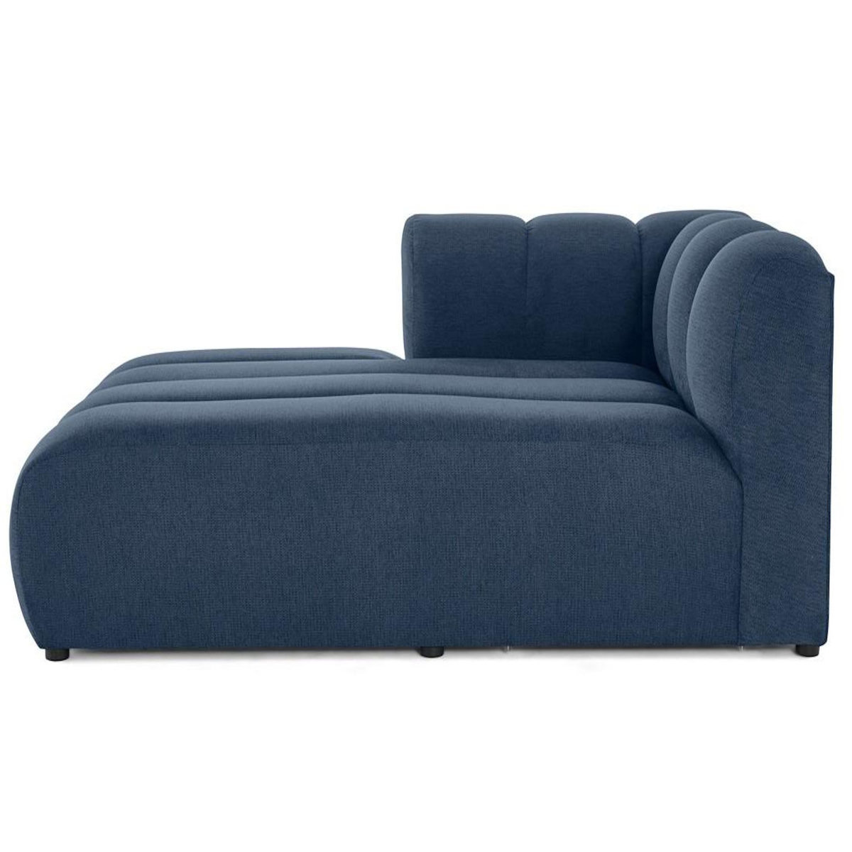 LISA DESIGN Debbie - module d'assise méridienne gauche en tissu texturé