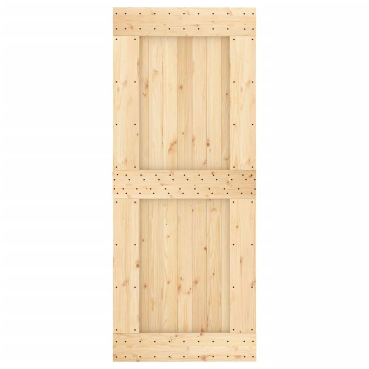 VIDAXL Porte coulissante et kit de quincaillerie 85x210 cm pin massif