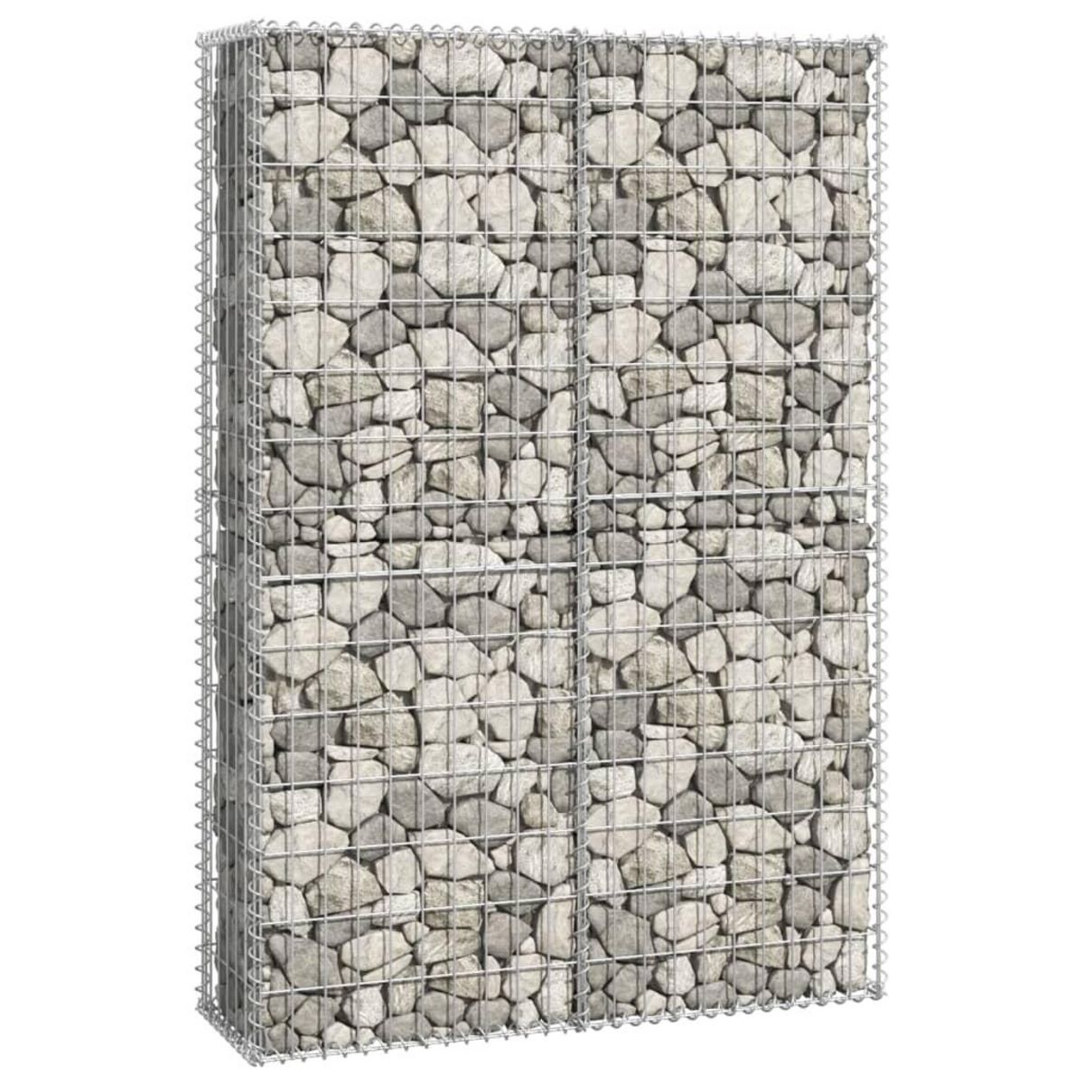 VIDAXL Panier de gabion avec couvercle Fil galvanise 150x100x30 cm