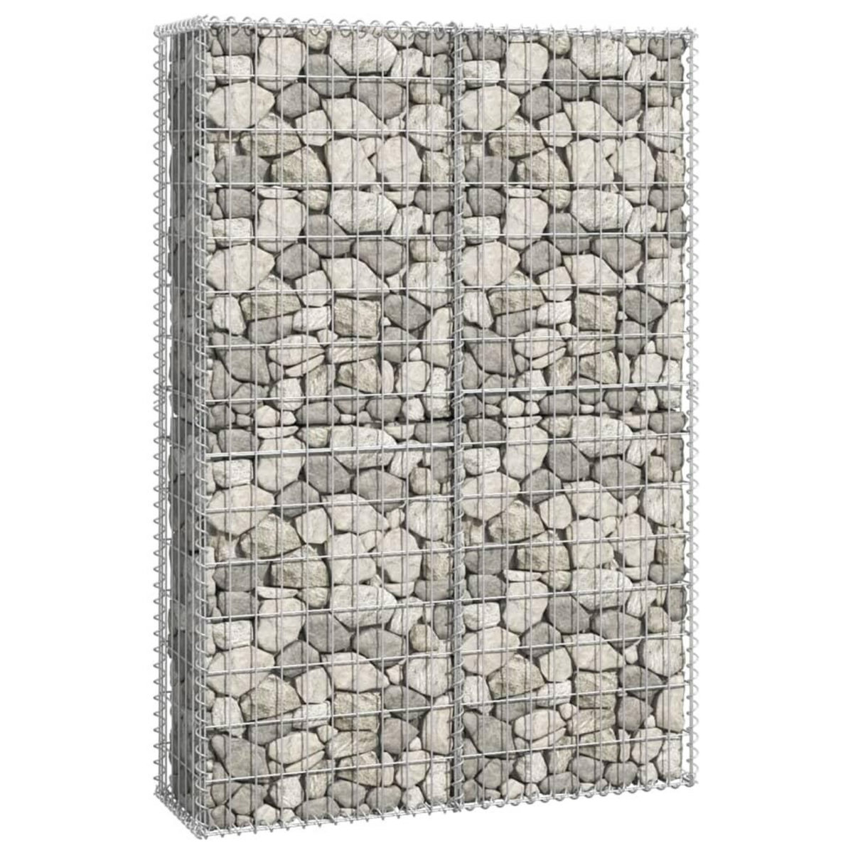 VIDAXL Panier de gabion avec couvercle Fil galvanise 150x100x30 cm