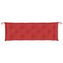 Voir la diapositive 4 : VIDAXL Coussin de banc de jardin rouge 150x50x7 cm tissu oxford