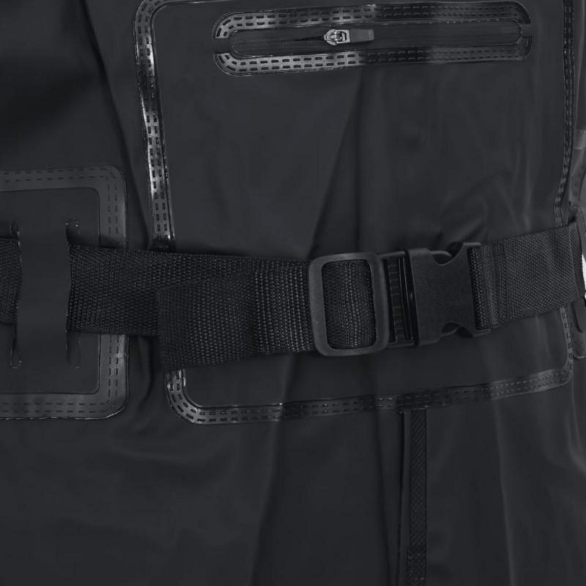 VIDAXL Cuissardes avec bottes et ceinture noir taille 46