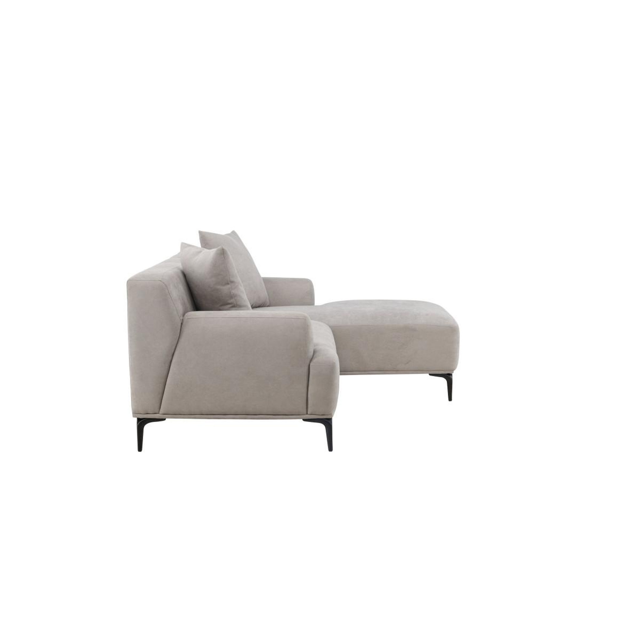 Voir la diapositive 4 : Paris Prix Canapé d'angle droit  viskan  242cm gris clair