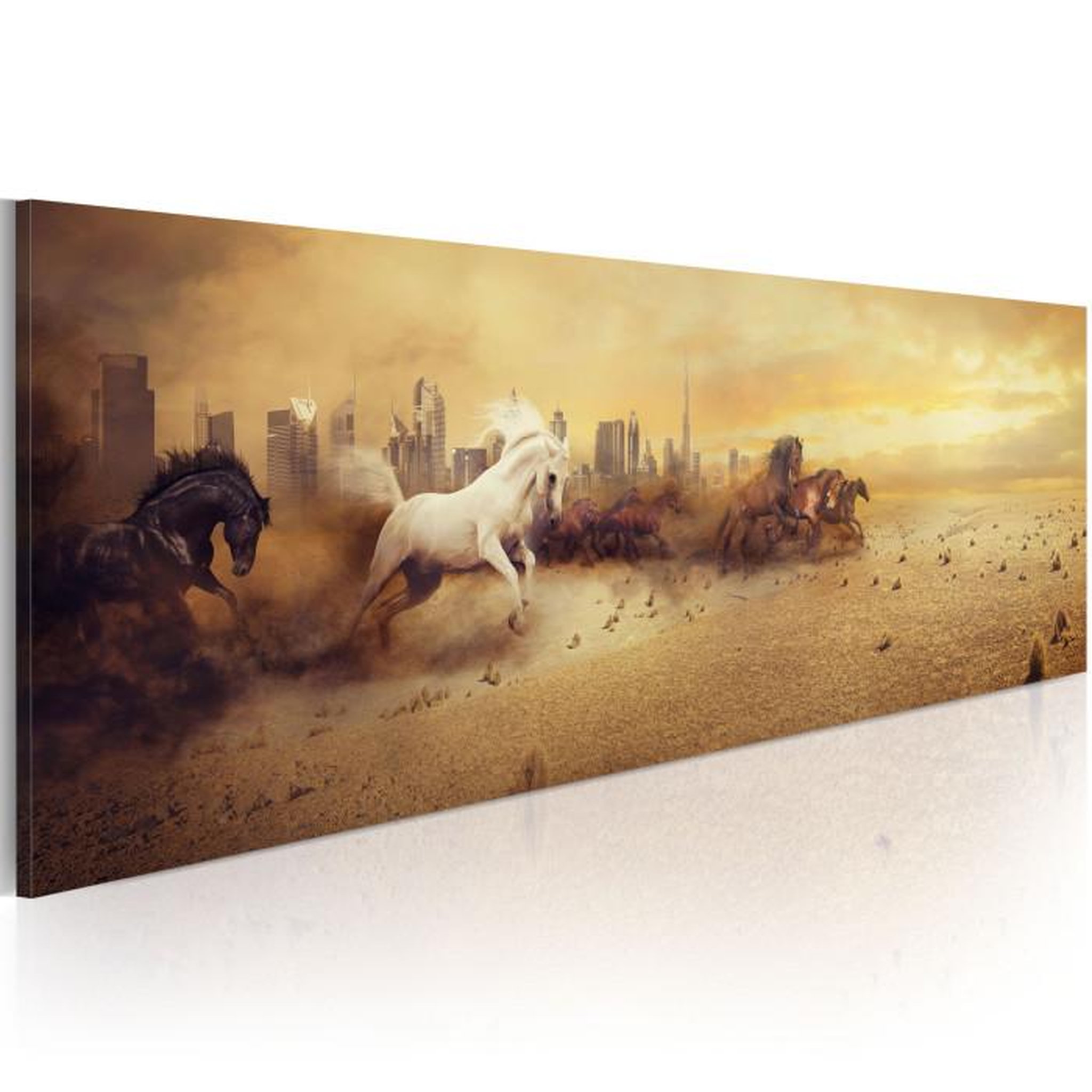 Paris Prix Tableau Imprimé  City of Stallions. Coloris disponibles : Multicolore