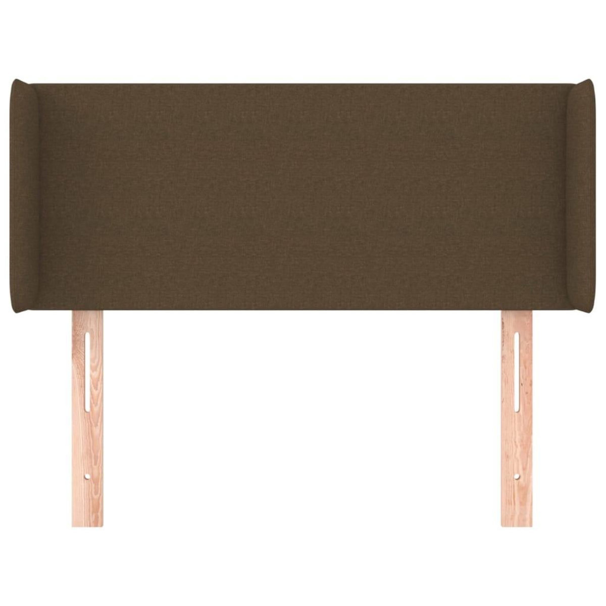 VIDAXL Tete de lit avec oreilles Marron Fonce 103x16x78/88 cm Tissu