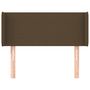 Voir la diapositive 3 : VIDAXL Tete de lit avec oreilles Marron Fonce 103x16x78/88 cm Tissu