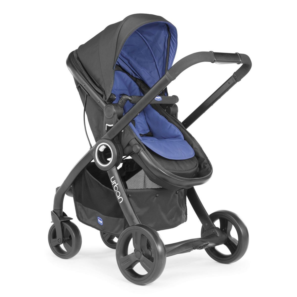 CHICCO Pack urban plus (poussette + nacelle transformable + auto-fix fast) Denim