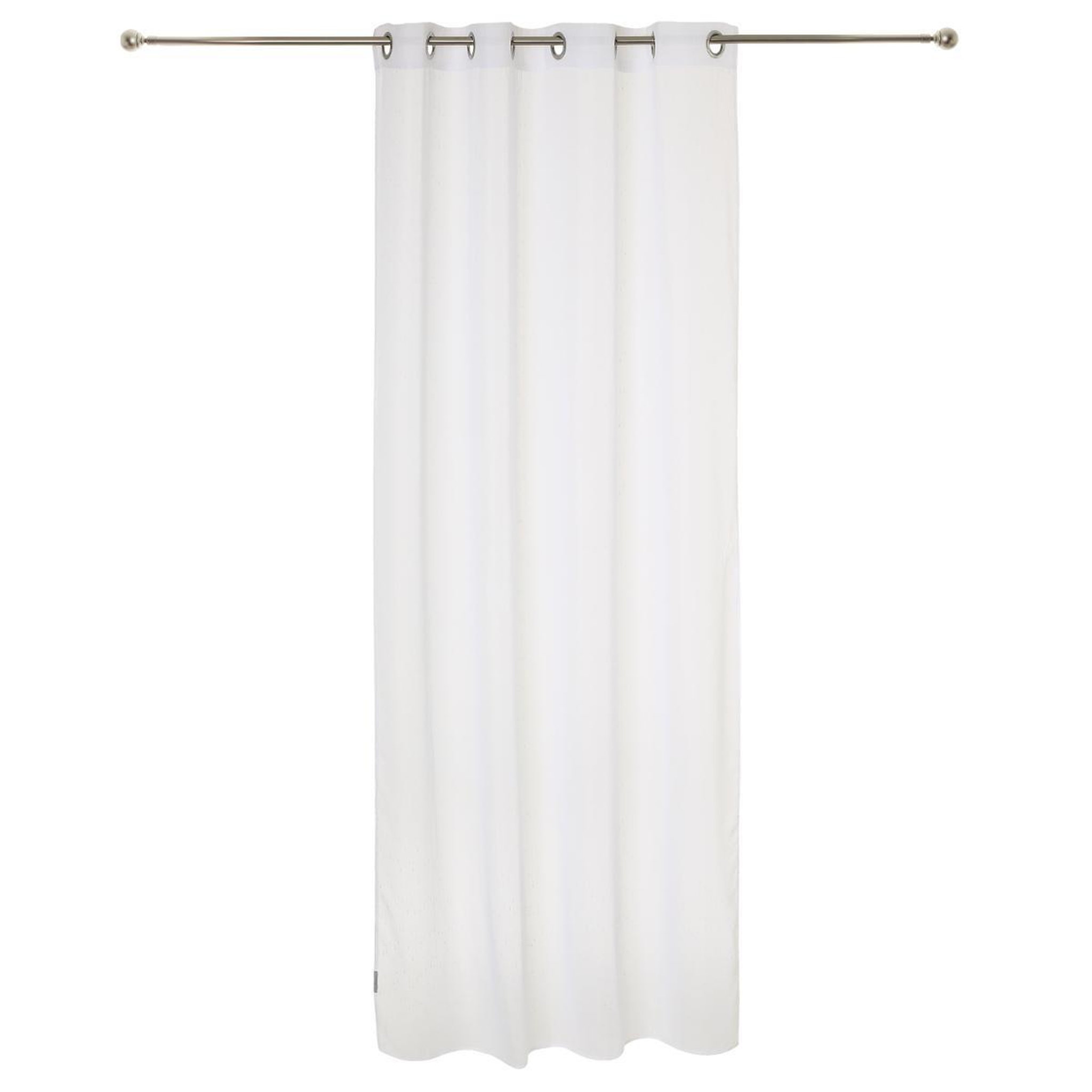 ATMOSPHERA Rideau voilage  rayure  140x240cm blanc