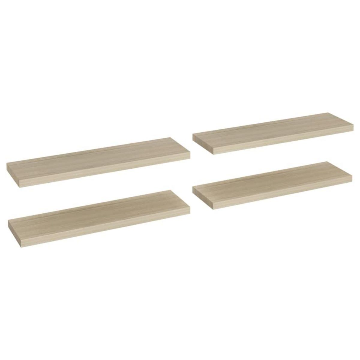 VIDAXL Etageres murales flottantes 4 pcs chene 90x23,5x3,8 cm MDF