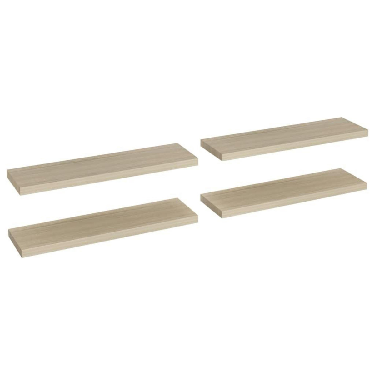 VIDAXL Etageres murales flottantes 4 pcs chene 90x23,5x3,8 cm MDF