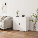 VIDAXL Buffet Blanc 80x33x70 cm Bois d'ingenierie