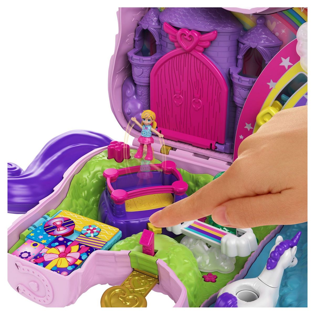 MATTEL Coffret licorne surprises Polly pocket