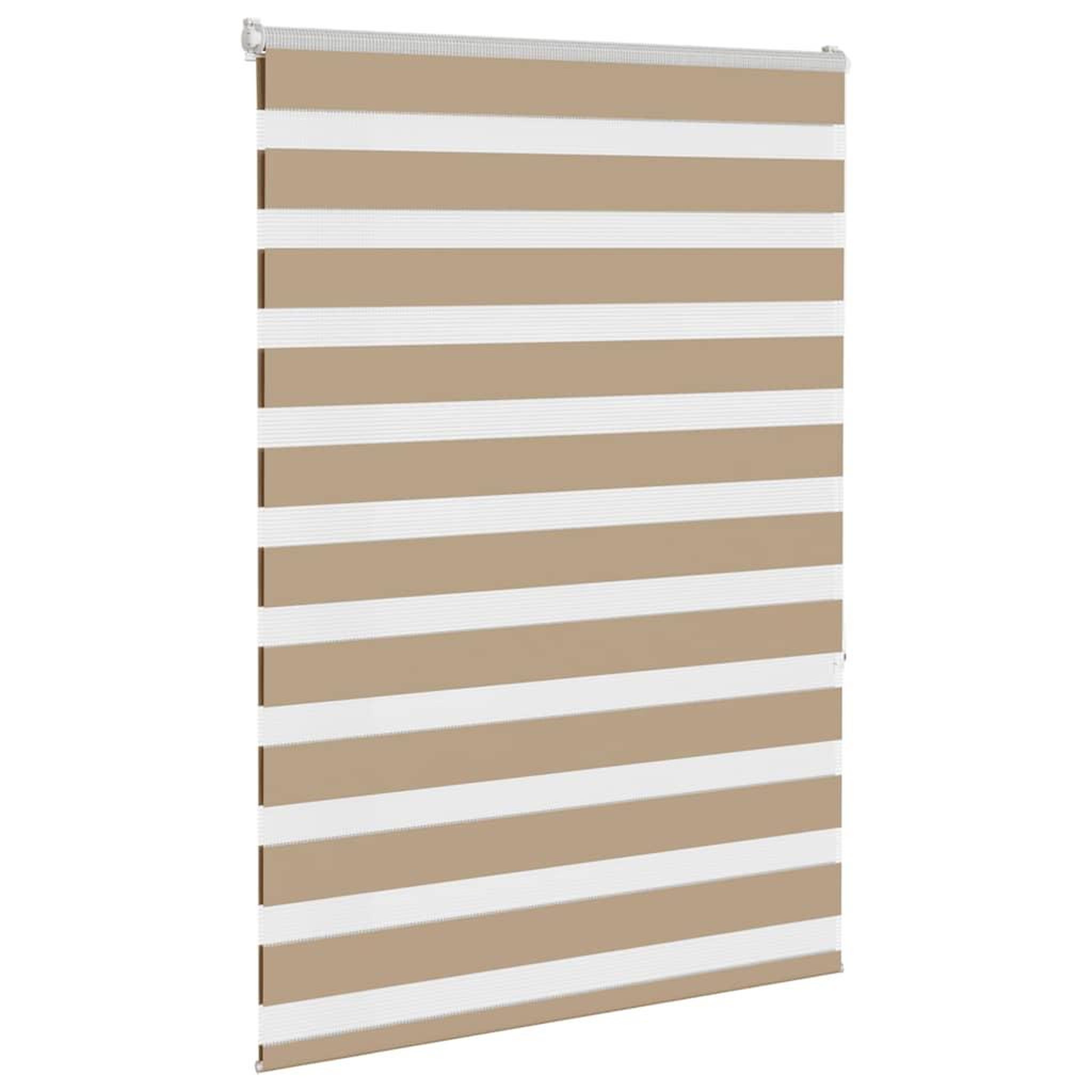 Voir la diapositive 3 : VIDAXL Store zebre marron sable largeur du tissu 100,9cm polyester