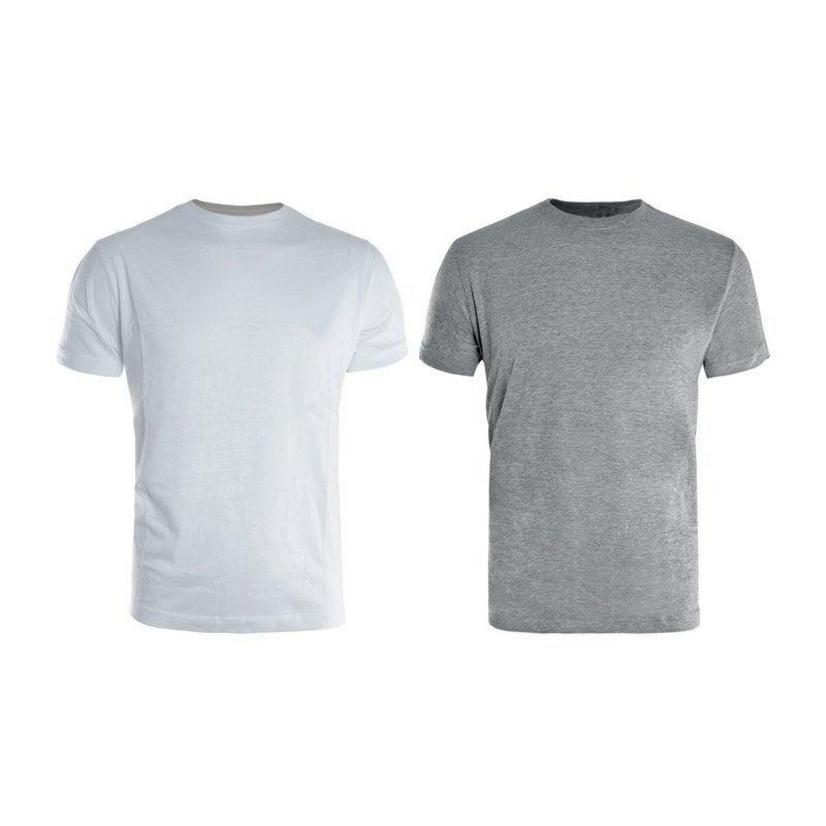 CENTRALE BRICO Lot De 2 Tee-Shirts De Travail Bicolore Blanc / Gris, Taille XXL