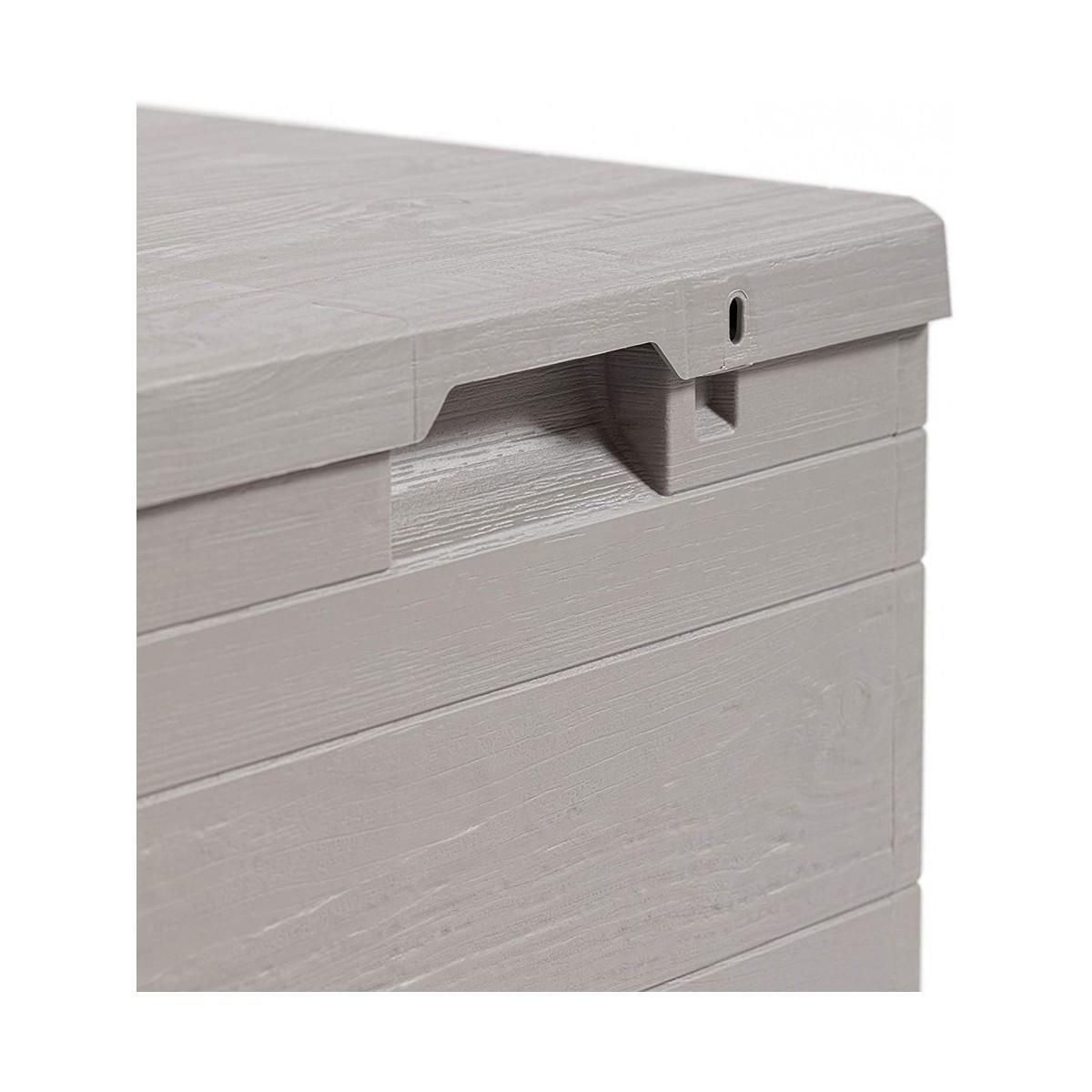 KZ GARDEN Coffre de jardin 90L WOODY'S 42xP44xH50 cm Résine