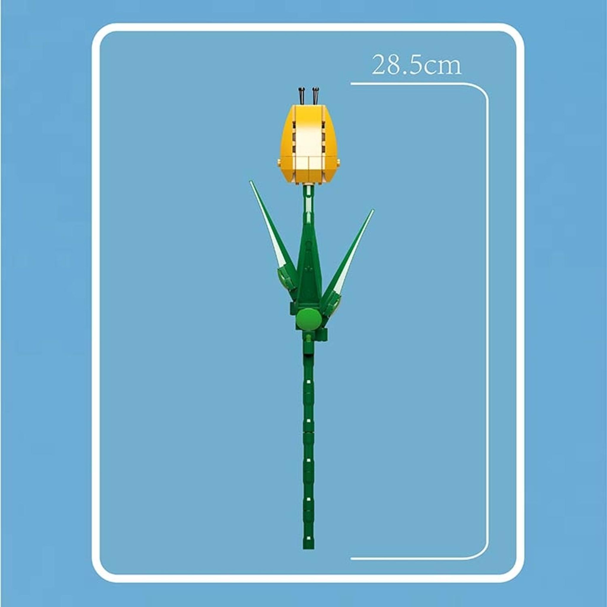 Voir la diapositive 4 : MOULD KING Ensemble de construction artificielle en forme de bourgeon de tulipe