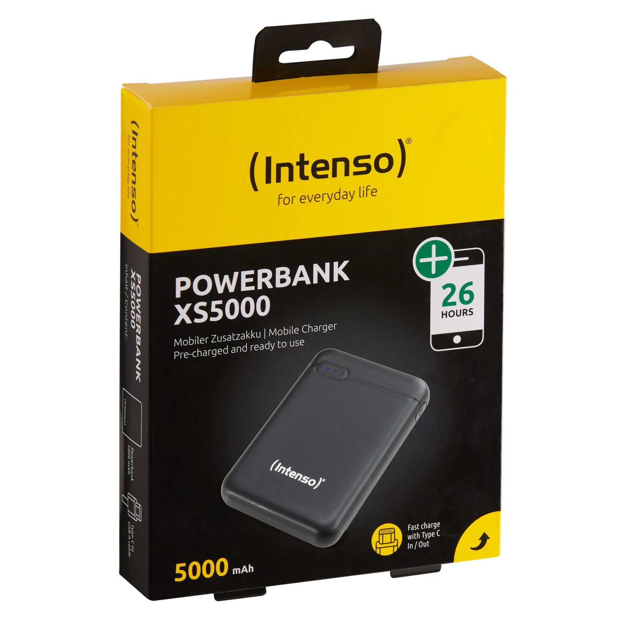 Voir la diapositive 3 : Intenso Intenso 7313520 banque d'alimentation électrique Lithium Polymère (LiPo) 5000 mAh Noir