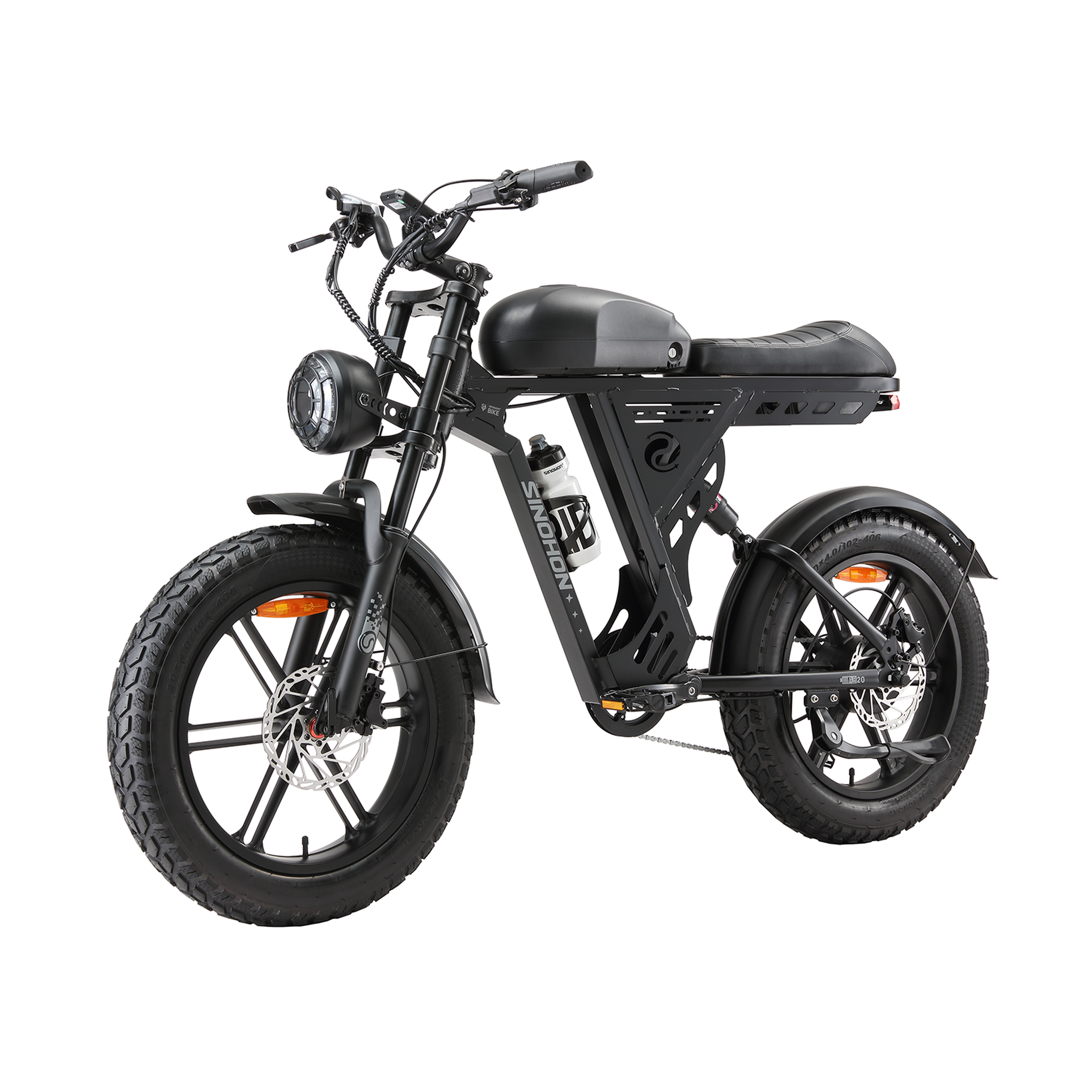 Voir la diapositive 4 : SINOHON Vélo électrique tout-terrain sinohon ab20, pneus larges 20 pouces, noir