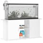 Voir la diapositive 3 : VIDAXL Support d aquarium blanc brillant 121x41x58cm bois d ingénierie