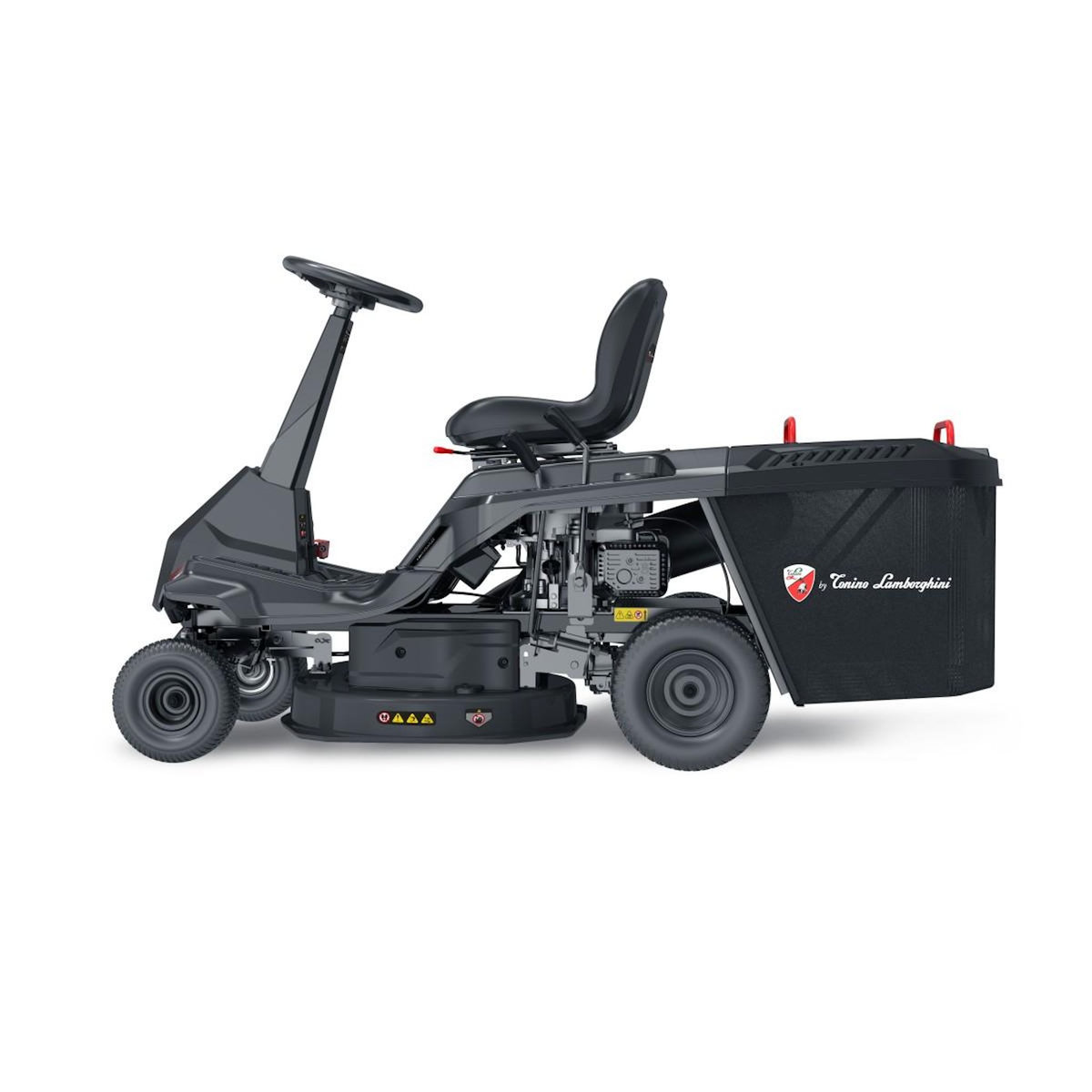 Lamborghini Tracteur Tondeuse Thermique Autoportée Essence 7CV 224Cm3 4 Vitesses + 1 Mulching Ejection latérale Lamborghini