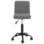 Voir la diapositive 2 : VIDAXL Chaise pivotante a manger Gris fonce Velours