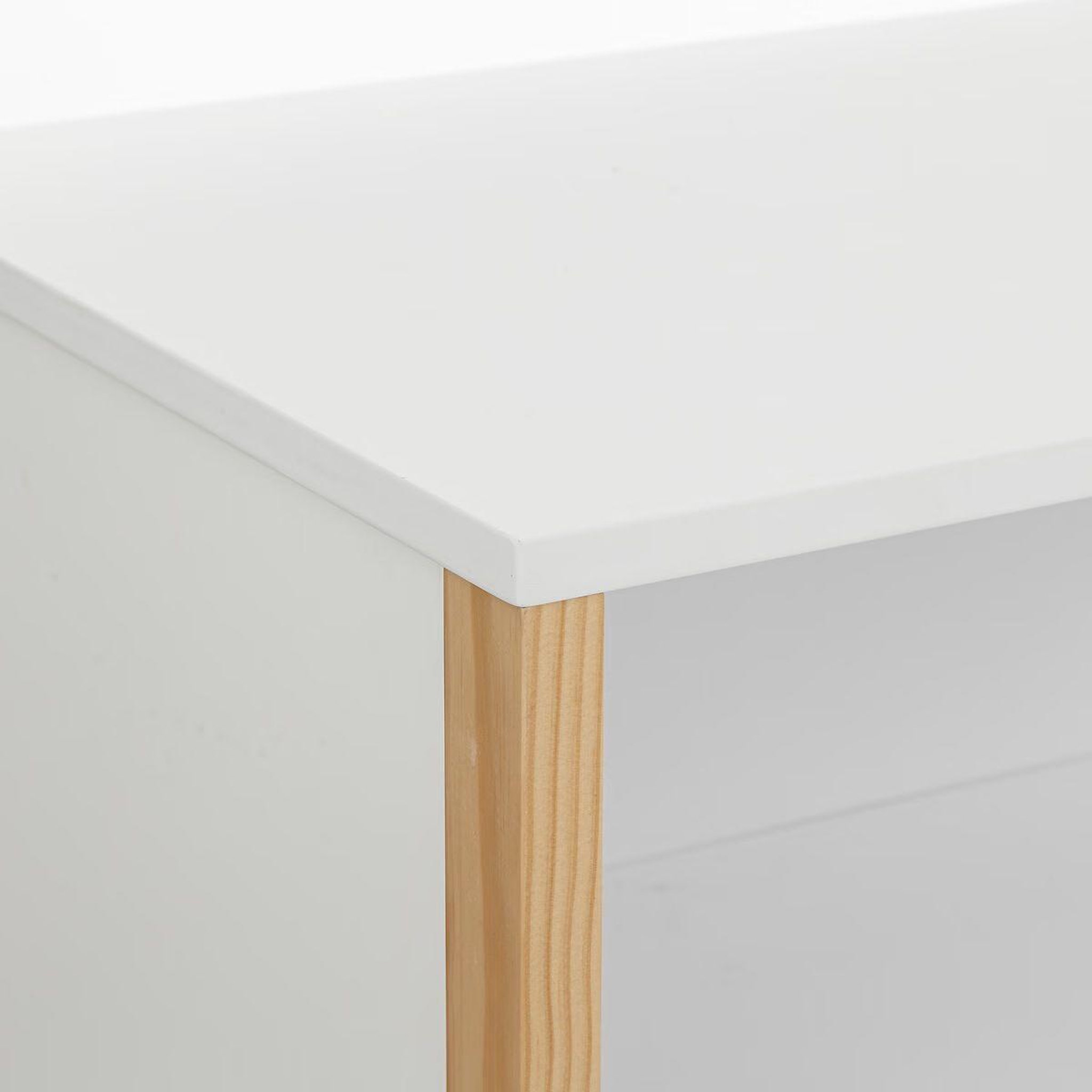 Voir la diapositive 3 : Atmosphera Kids Commode 2 tiroirs & 1 niche  kima  85cm blanc