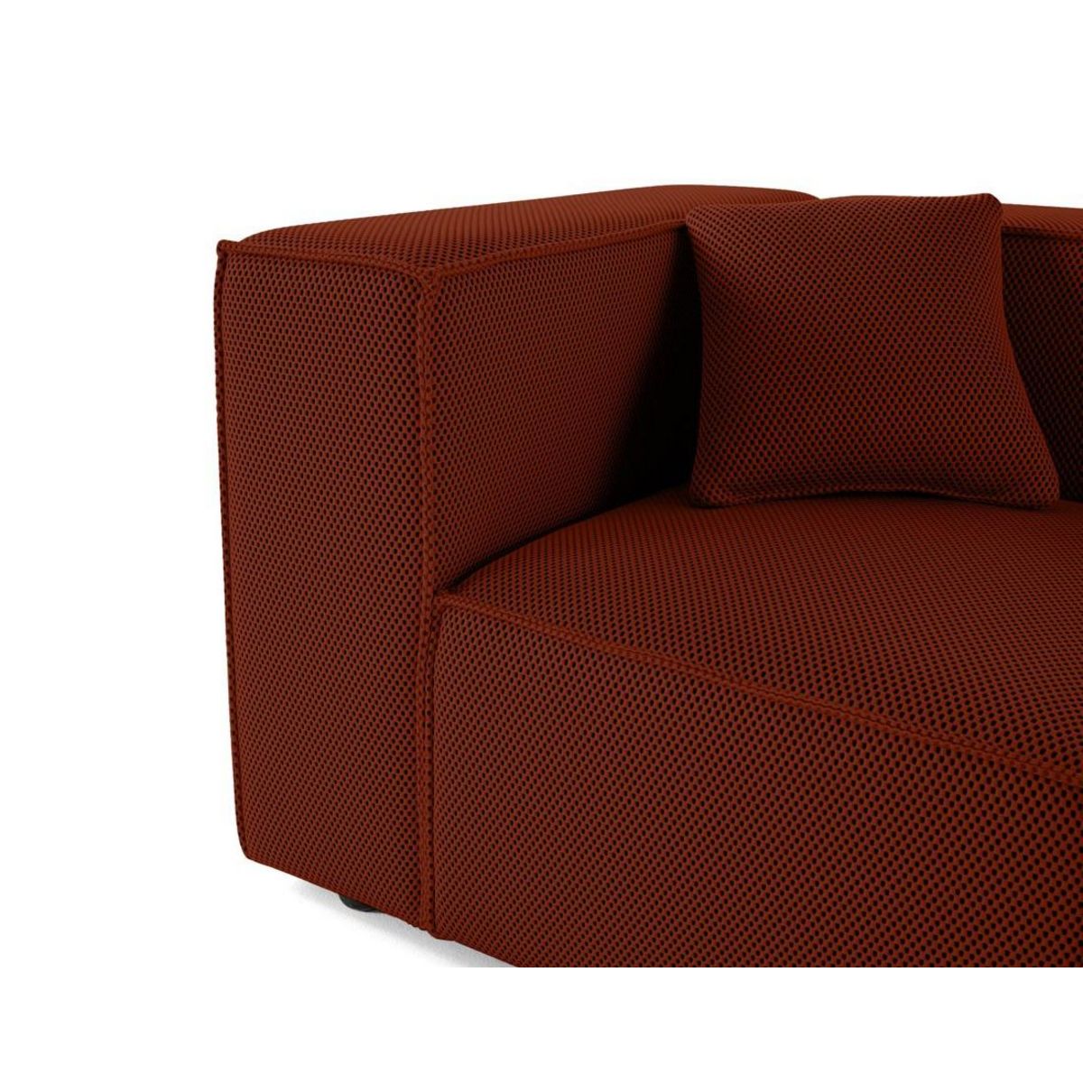 LISA DESIGN Arty - module d'assise gauche - en tissu mailles 3d