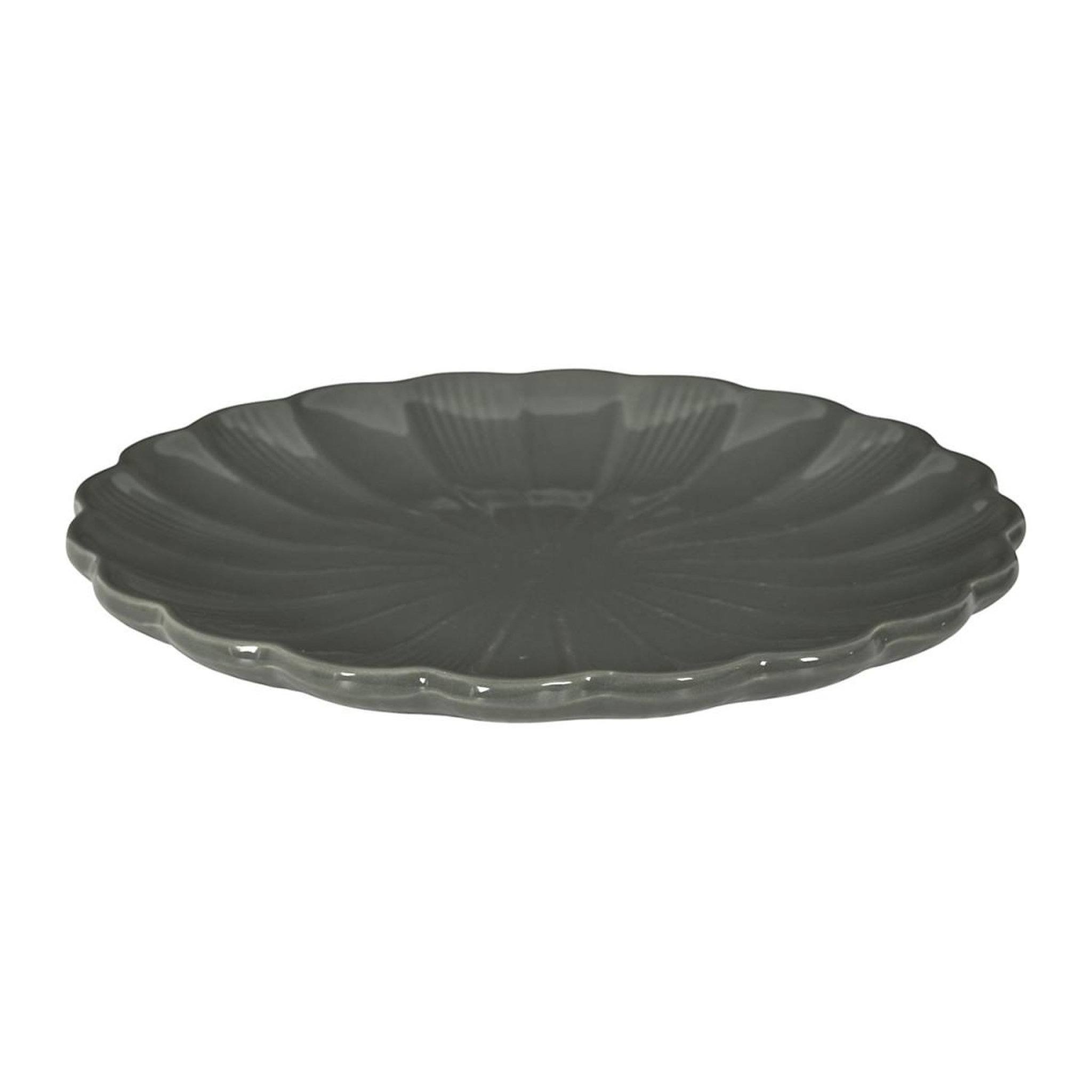 Voir la diapositive 2 : The Home Deco Factory Lot de 6 assiettes plates  calista  26cm gris