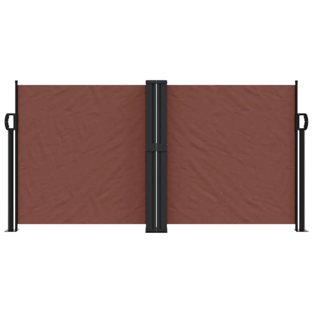 VIDAXL Auvent lateral retractable marron 120x600 cm
