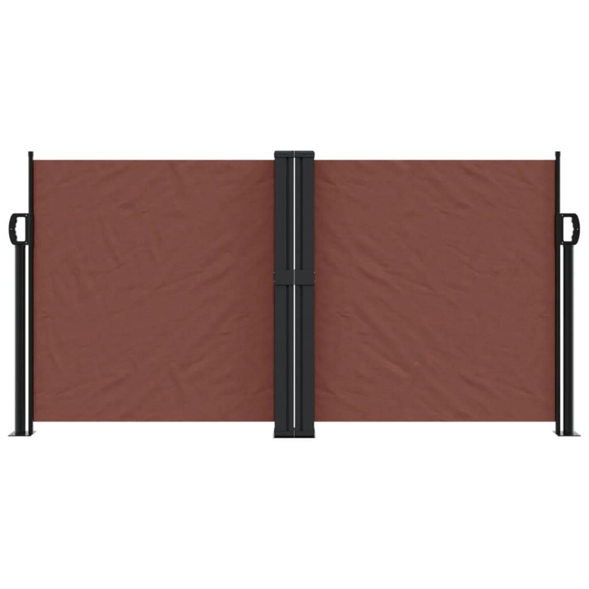 VIDAXL Auvent lateral retractable marron 120x600 cm