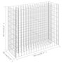 Voir la diapositive 6 : VIDAXL Lit sureleve a gabion Acier galvanise 90x30x90 cm