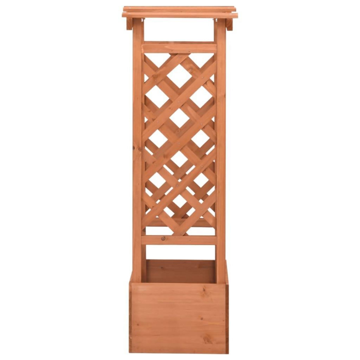VIDAXL Jardiniere a treillis avec arche 49x39x117 cm Bois de sapin
