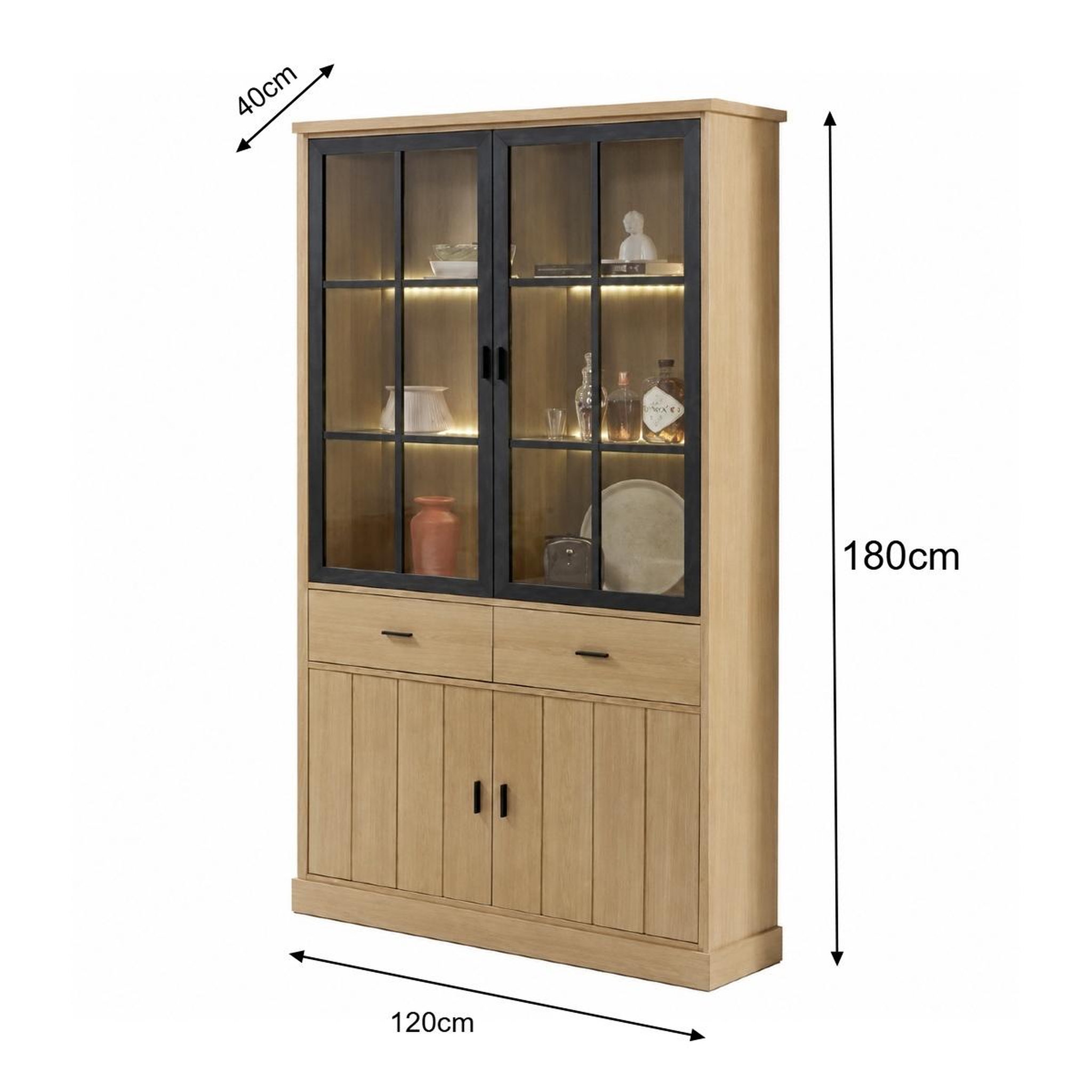 Voir la diapositive 6 : JLC KREATION Salle à manger complète moderne en bois teodora 2