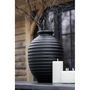 Voir la diapositive 3 : Paris Prix Cache-Pot Oval en Terre Cuite  Theron  66cm Noir