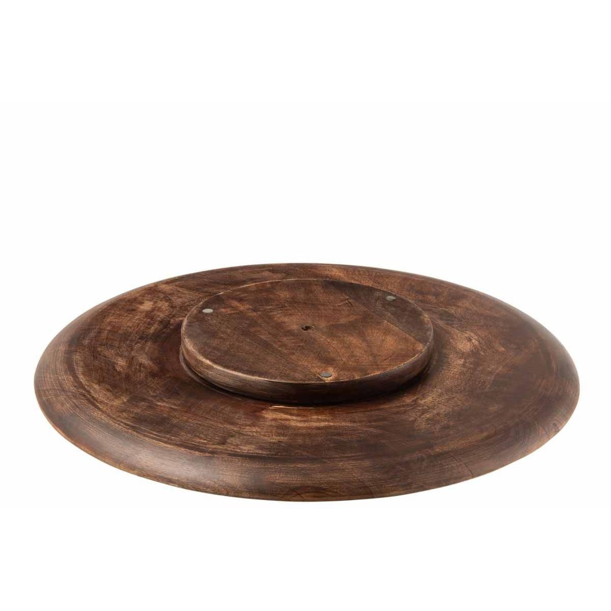 Voir la diapositive 2 : J-LINE Plat de Présentation Tournant  Pyra  56cm Marron