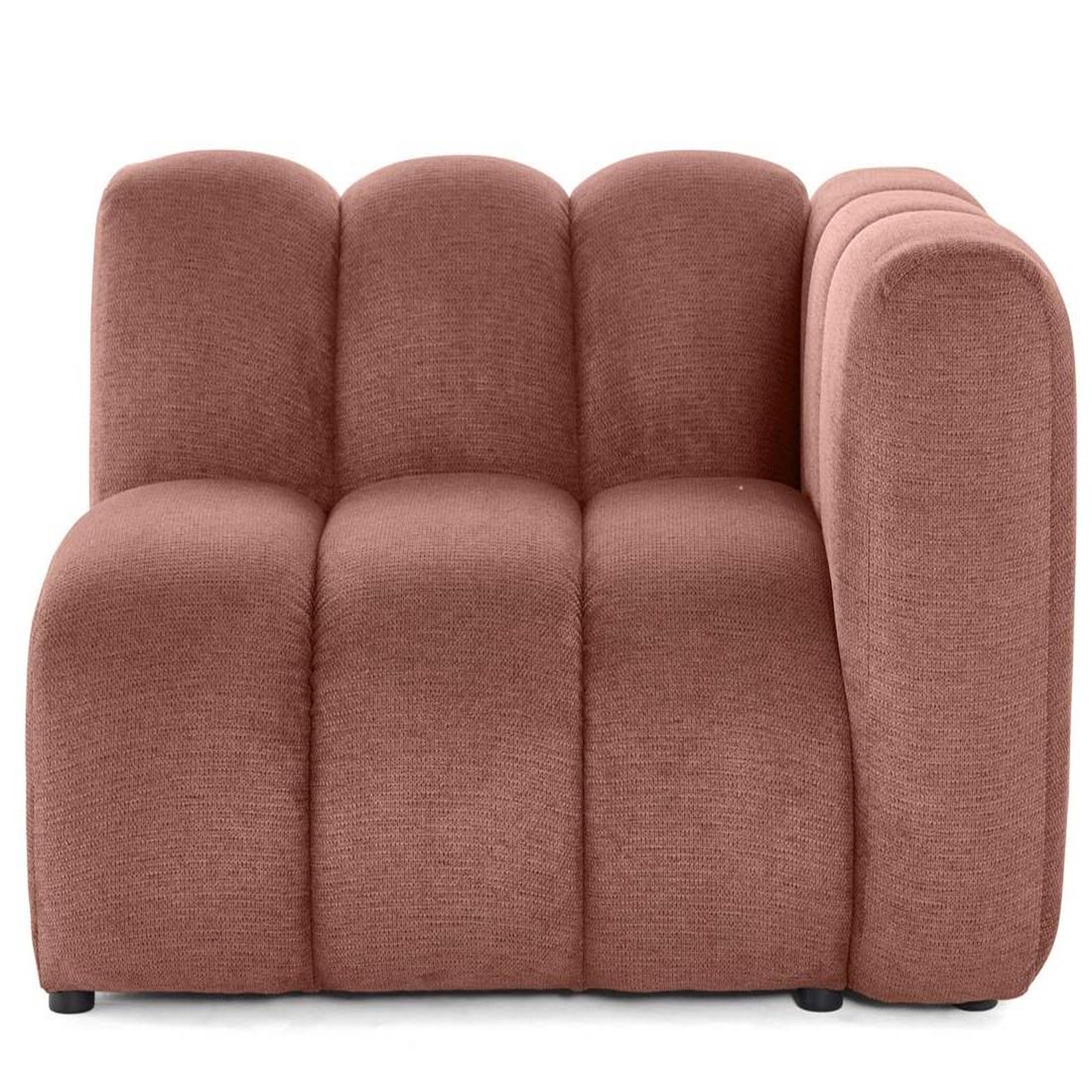 Voir la diapositive 1 : LISA DESIGN Debbie - module d'assise droit en tissu texturé