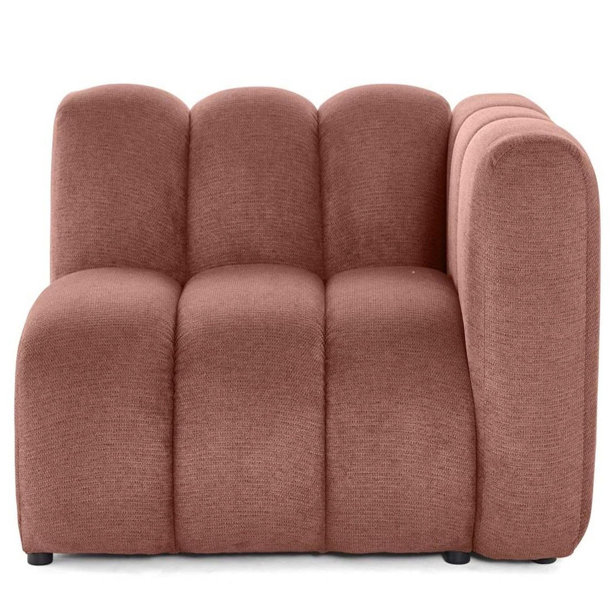 LISA DESIGN Debbie - module d'assise droit en tissu texturé